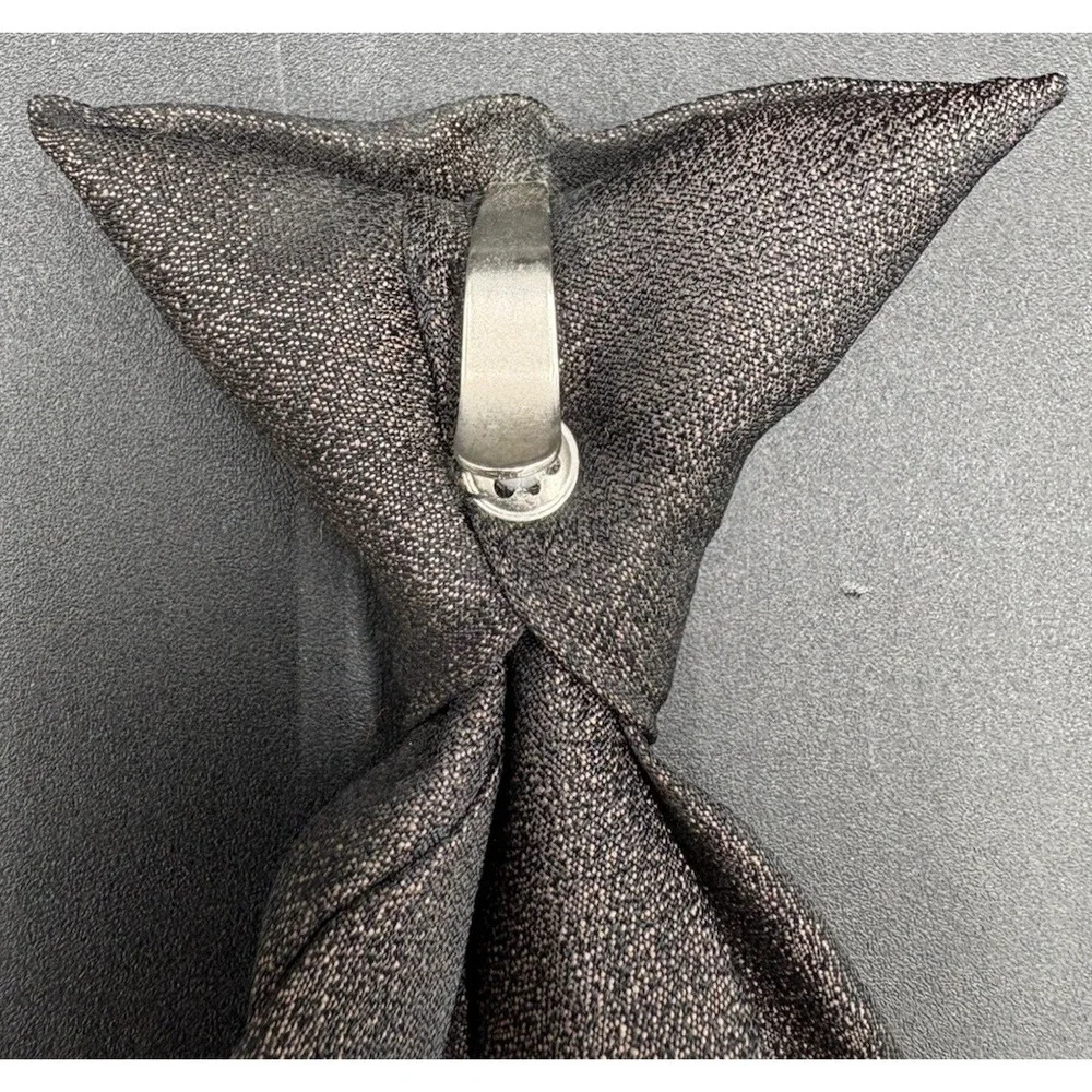 Vtg Starcy Men's Tie British Cravats of Distinction Clip on Geometric Tie GUC